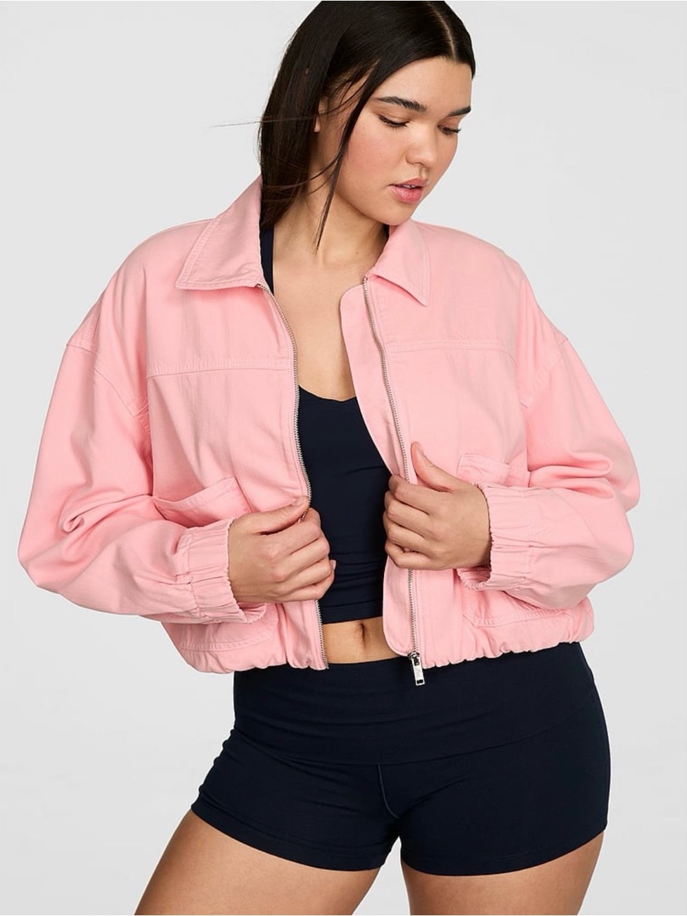 🎀VICTORIA’S SECRET~Utility Bubble-Hem Jacket SIZE S